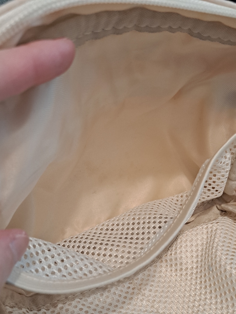 Light Creme Crossbody Belt Sling Bag Minimal Everyday Pouch - Picture 6 of 10